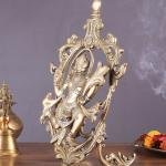 Pure Brass Lord Hanuman Table Accent | 12.8" x 8.5" x 6.5" (32.5 x 21.6 x 16.5 cm) | 2 kg Premium Sacred Art | Decorative Divine Sculpture